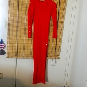 Fashionova Red dresss with sexy font
